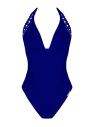Ajourage Couture Outremer Plunging Back Swimsuit