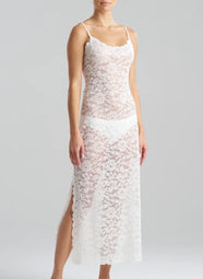 Peony Warm White Lace Gown
