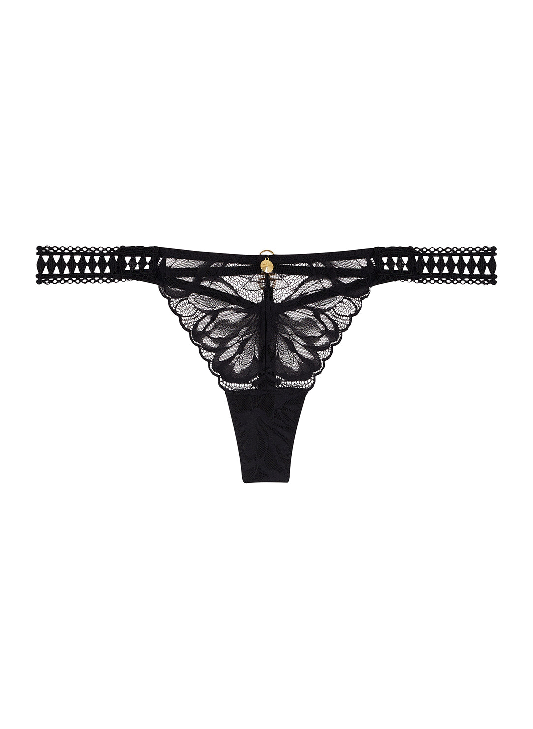 After Hours Black String Thong