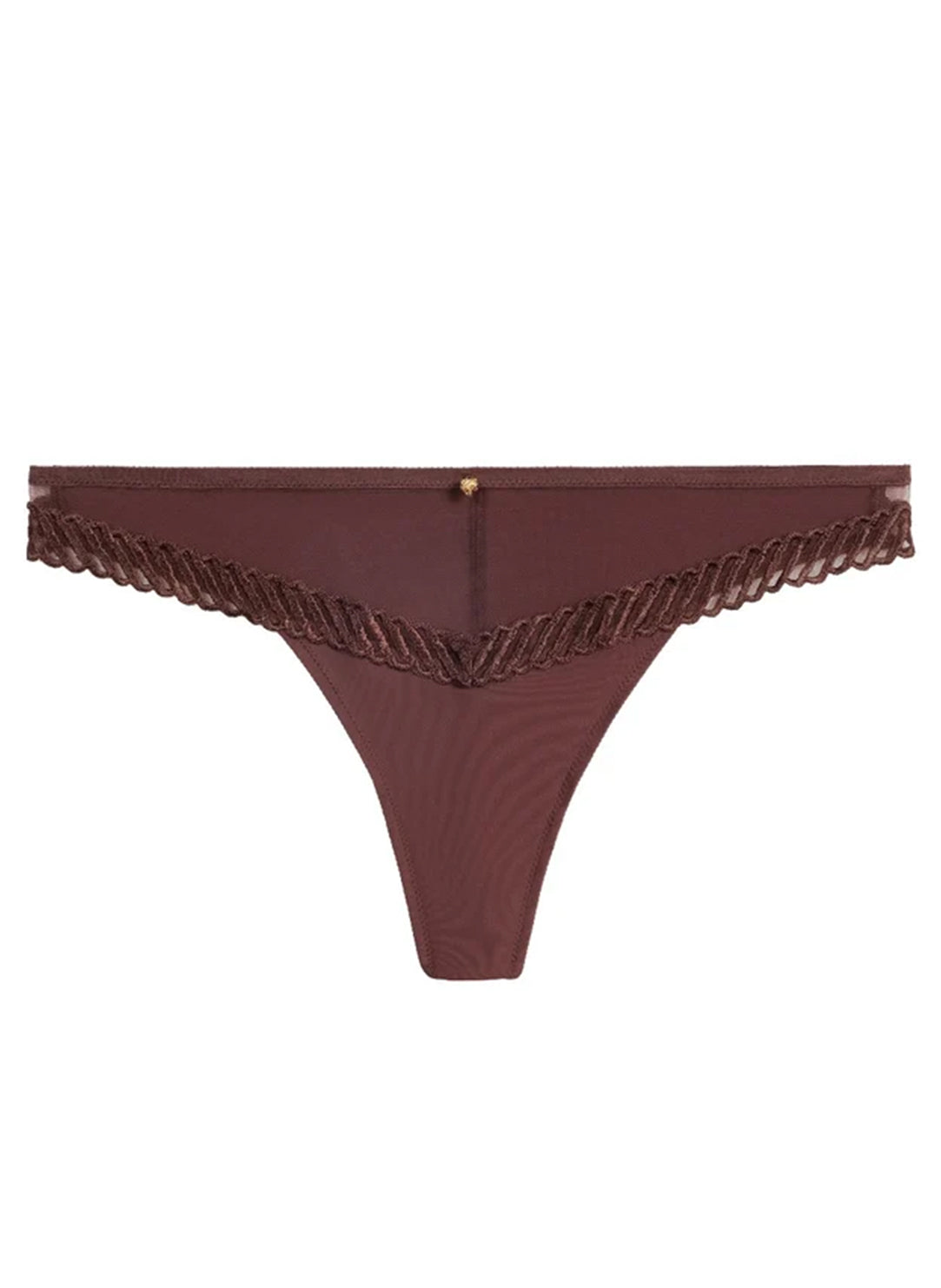 Sheer Emotion Sepia Thong