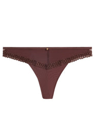 Sheer Emotion Sepia Thong