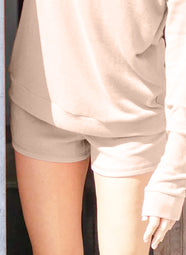 Cozy Taupe Pajama Shorts