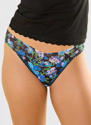 Signature Lace Ocean Blooms Printed Original Rise Thong