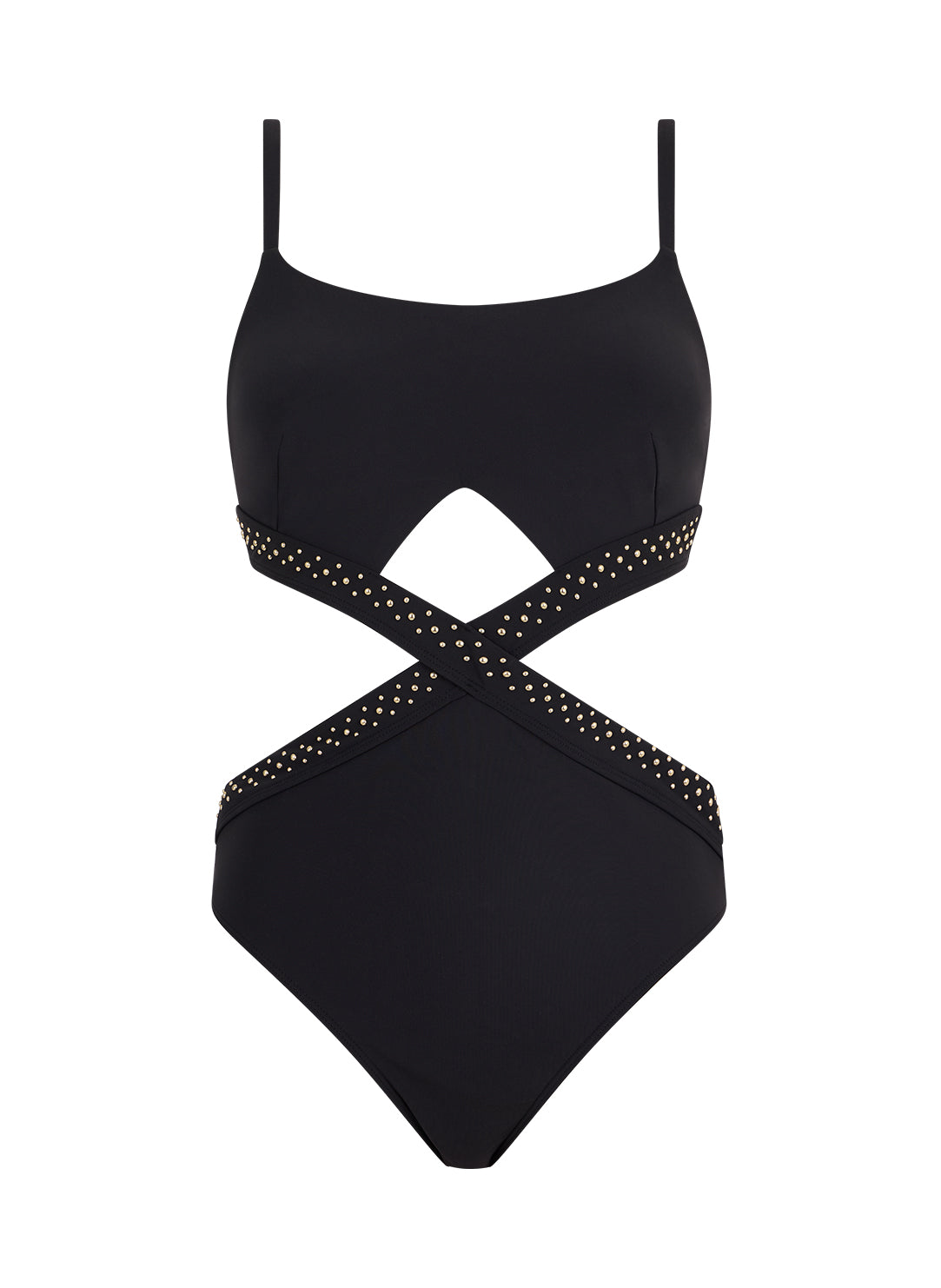 Summer Stars Black Swim Trikini