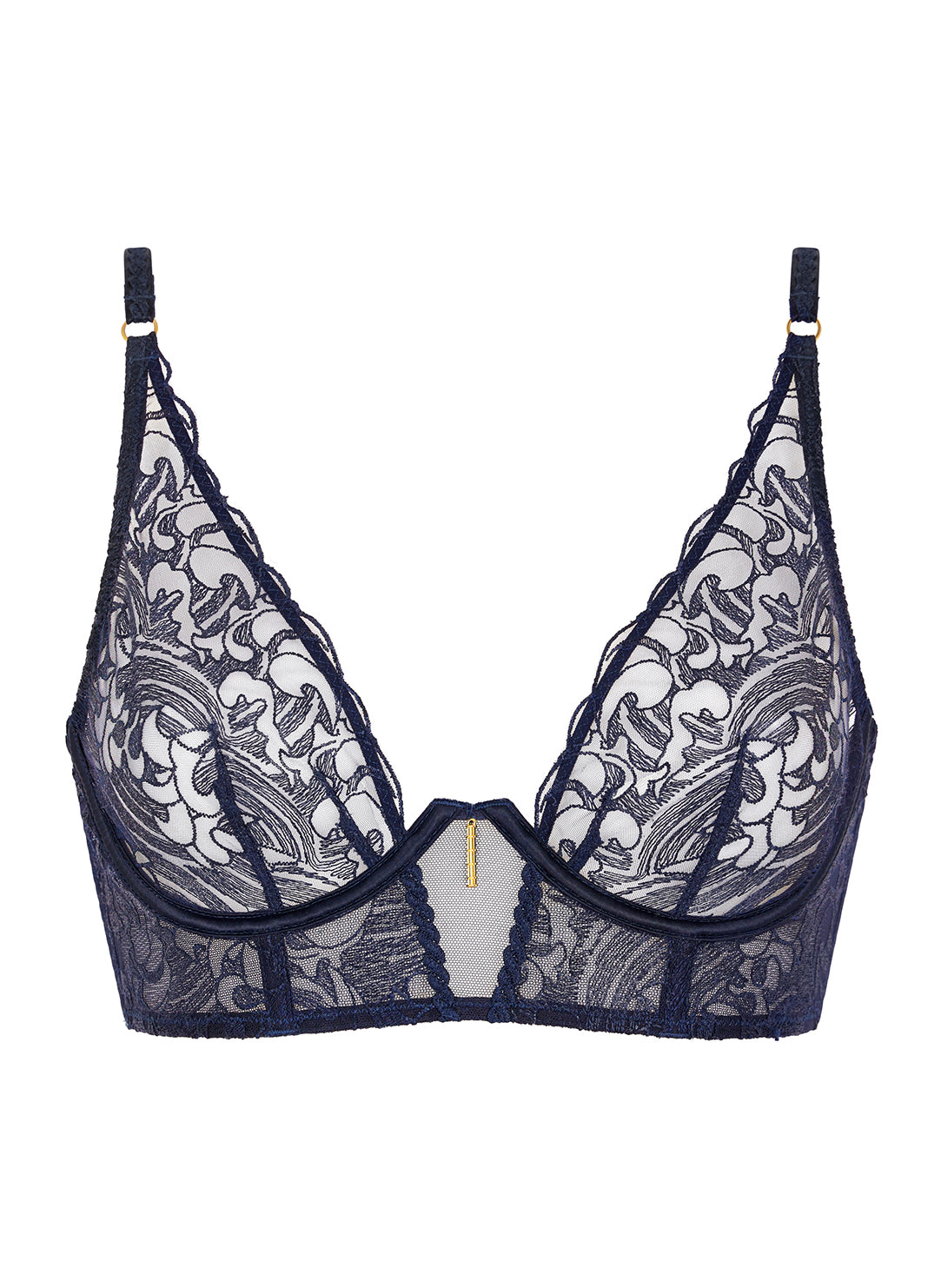 Satin Memories Deep Sea Bustier Bra