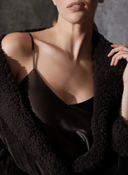 Plush Sherpa Espresso Long Robe