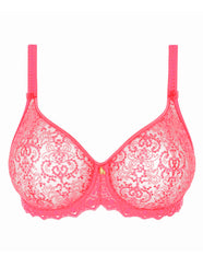 Cassiopee Electric Pink Invisible Full Cup Bra