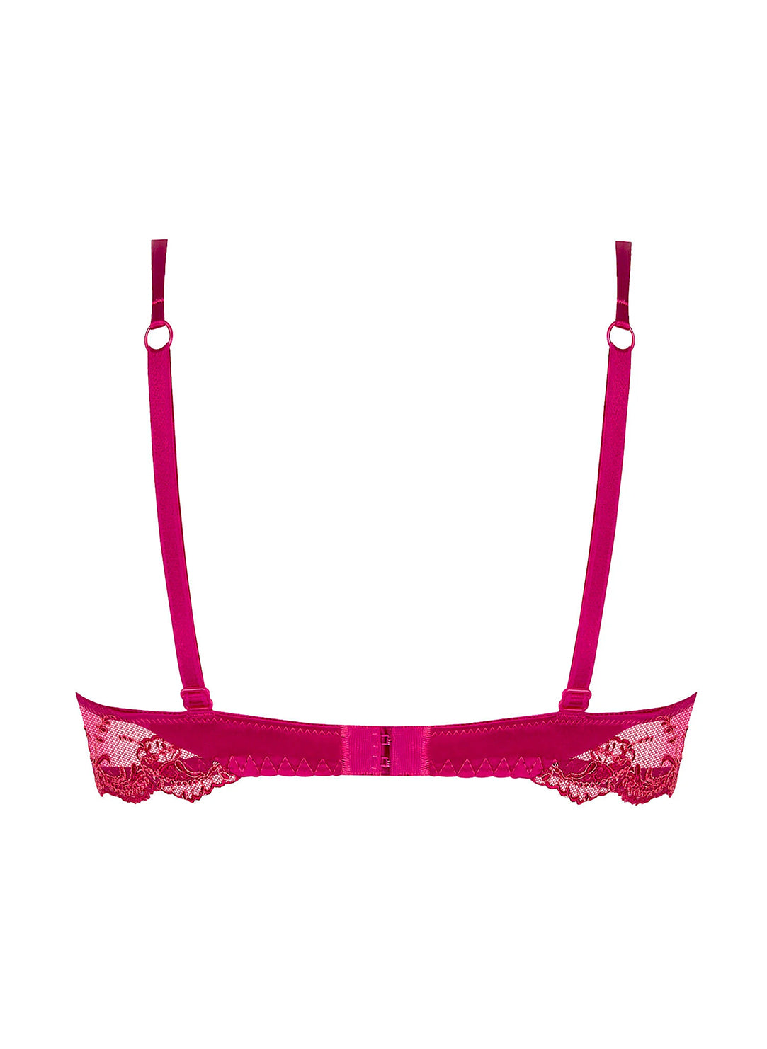 Splendeur Soie Carmin Demi Cup Bra