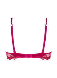 Splendeur Soie Carmin Demi Cup Bra