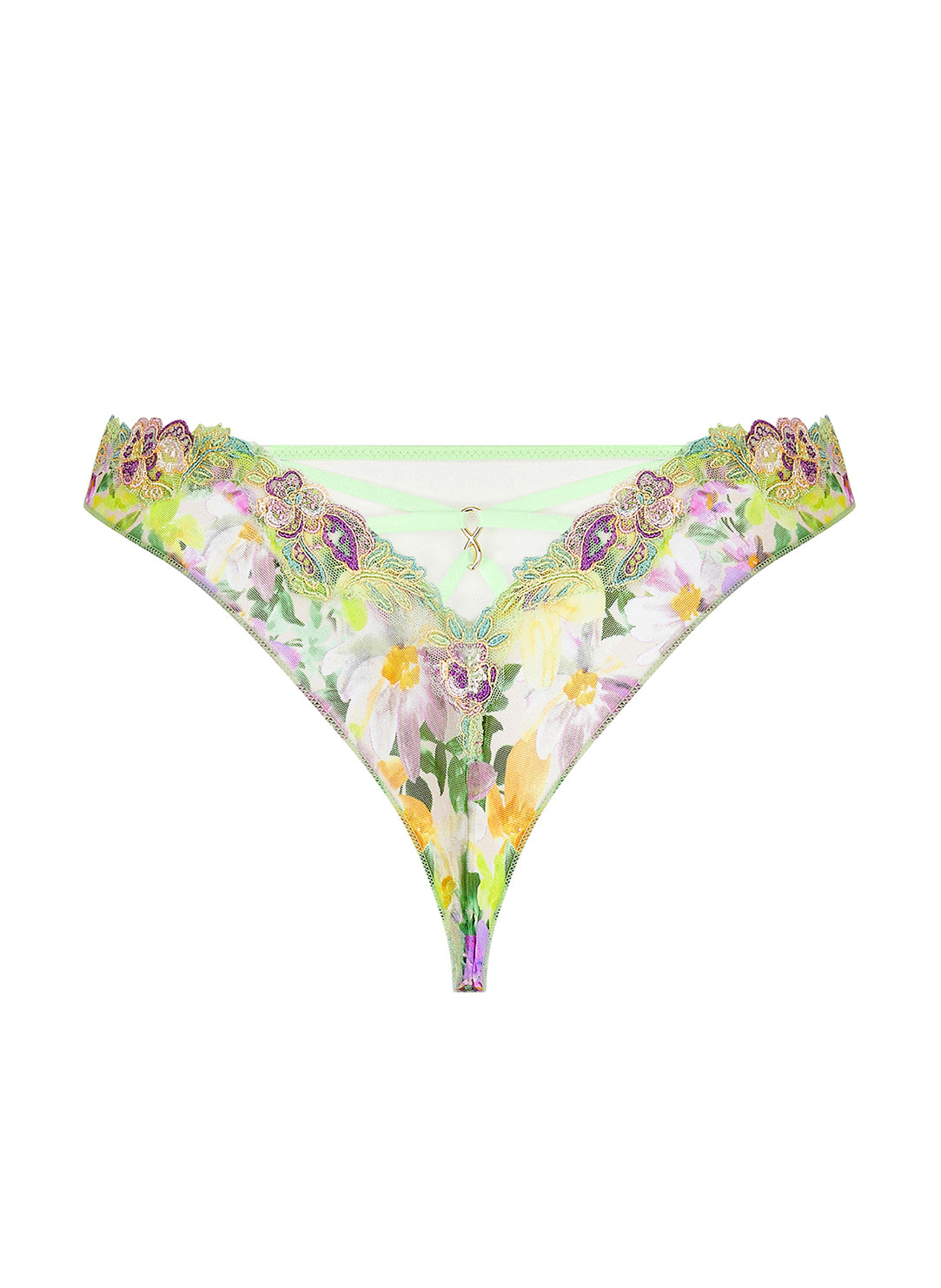 L'Amour Au Soleil Fleurs String Thong
