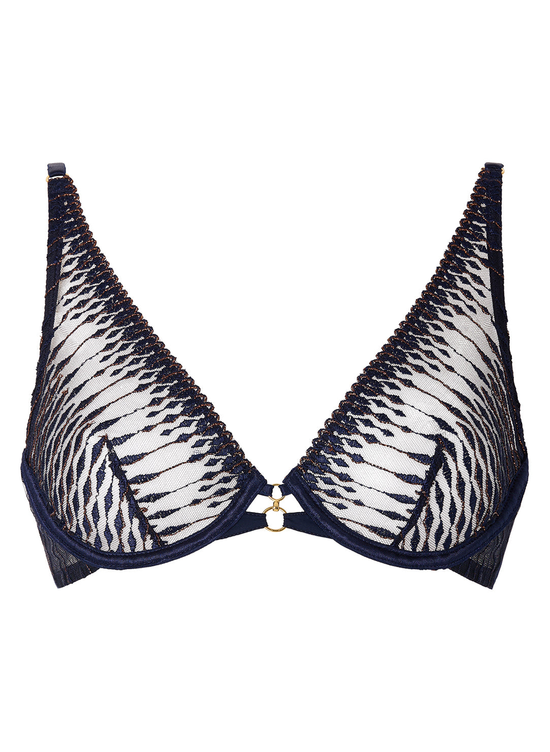 Voodoo Kiss Blue Moon Triangle Plunge Bra