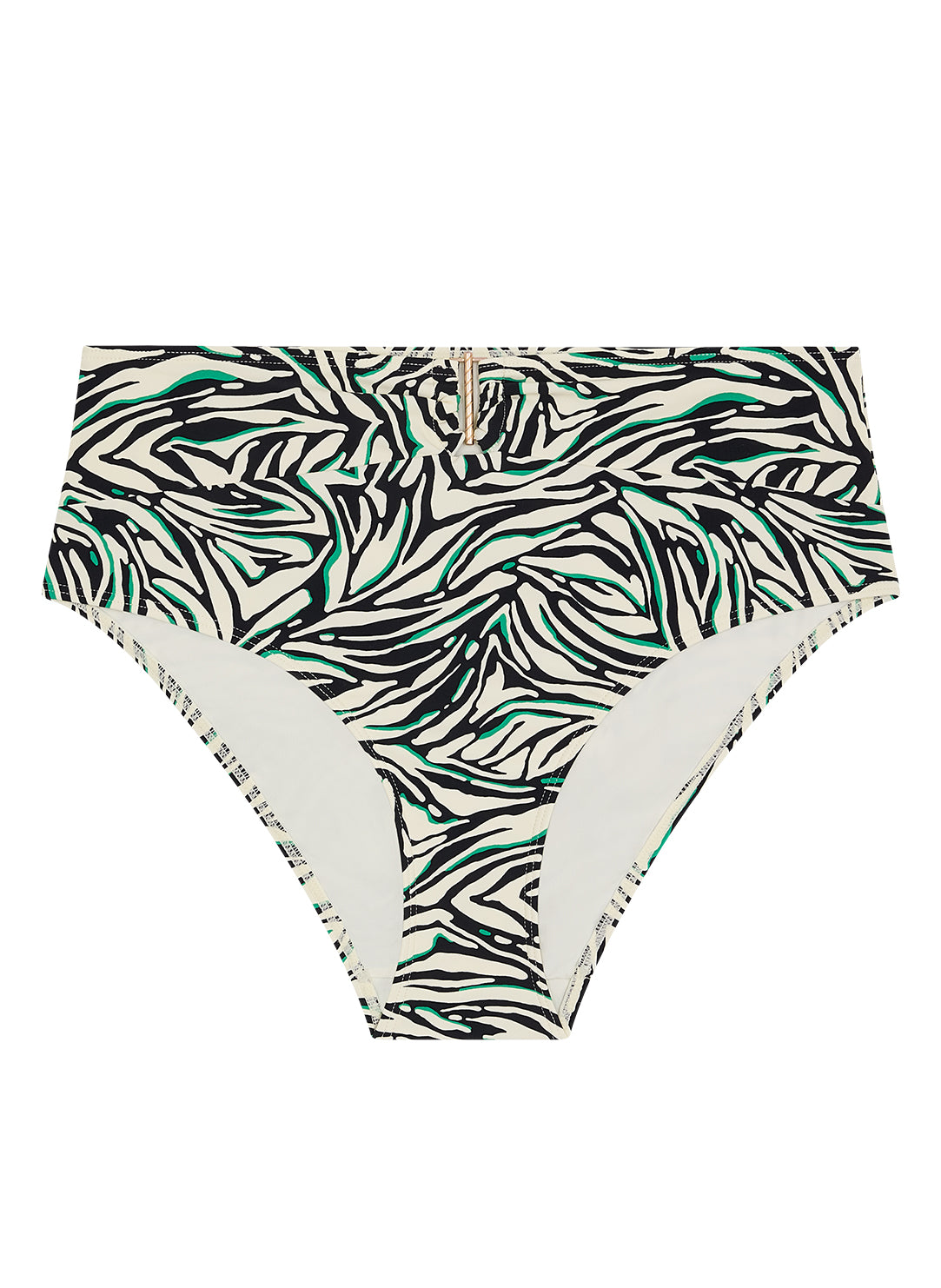 Tropical Splash Wild Stripes Swim Highwaisted Brief