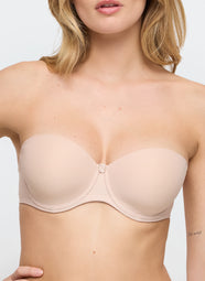 Tom Caffe Latte Padded Bra Strapless