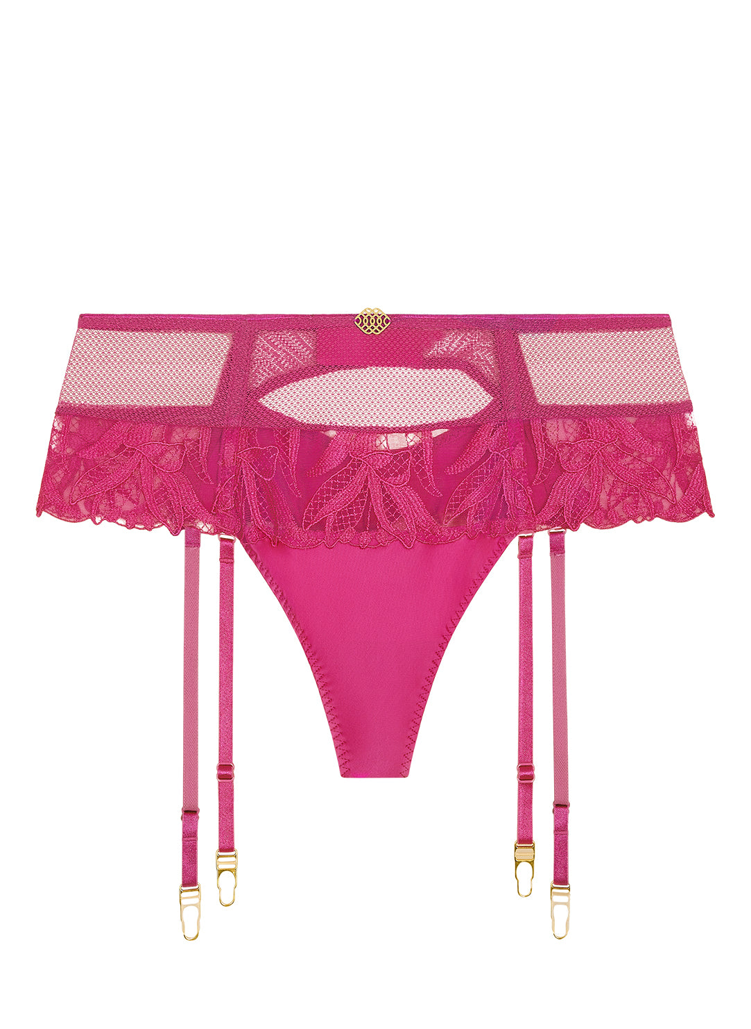 Sweet Euphoria Passion Rose Garter Belt Thong