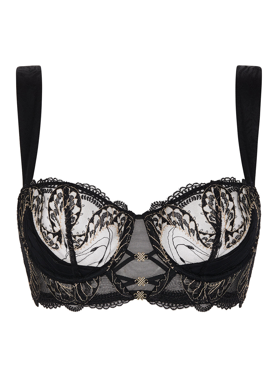 Splendor Of Senses Hypnotic Black Bustier Bra