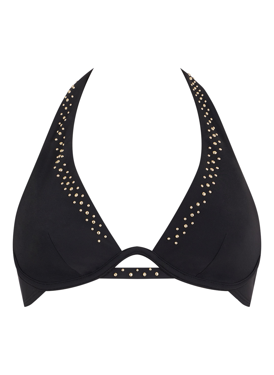 Summer Stars Black Swim Single Wired Triangle Top