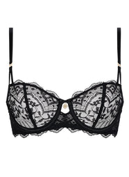 Love Vertigo Black Demi Cup Bra