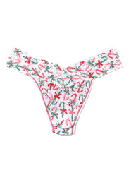 Signature Lace Candy Cane Delight Printed Original Rise Thong
