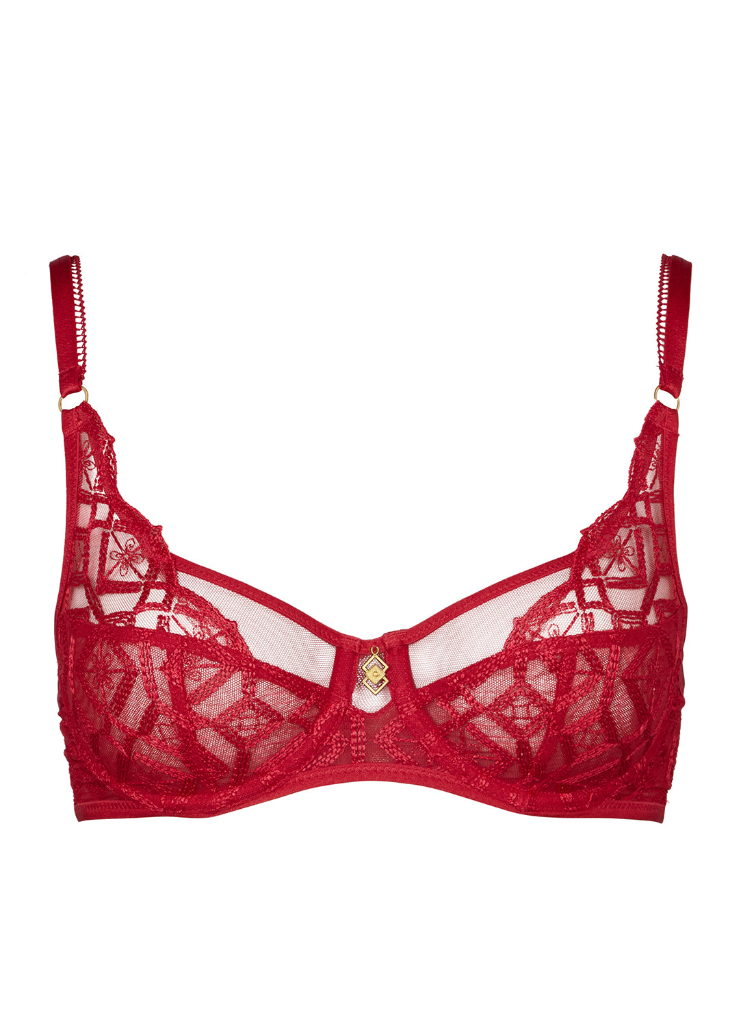 Sense Of Illusion Red Berry Full Cup Bra