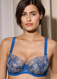 Agathe Bleu Lazuli Low Necked Bra