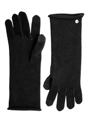 Luxe Knit Black Tech Touch Gloves