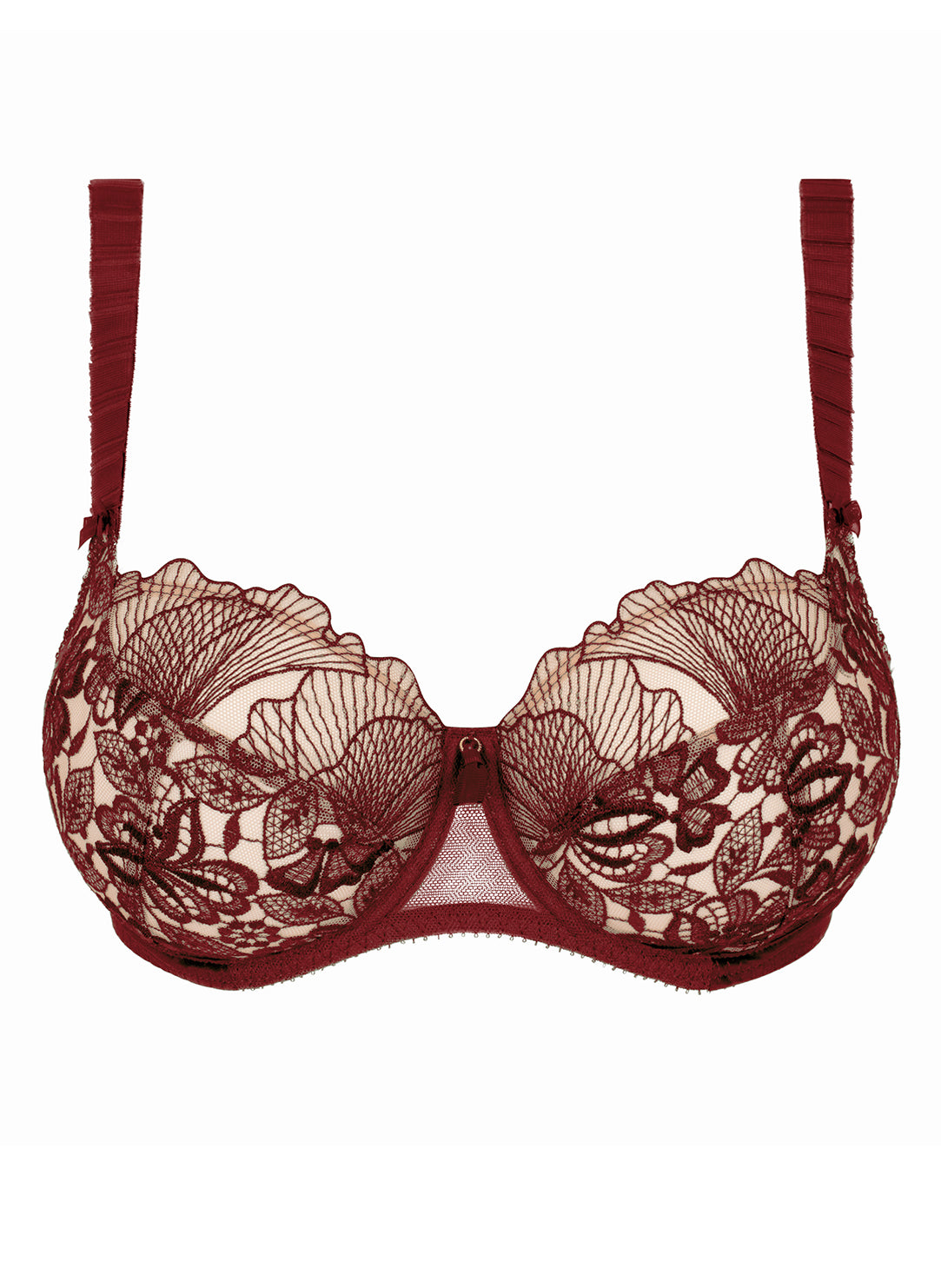 Agathe Amarante Low Necked Bra