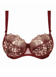 Agathe Amarante Low Necked Bra