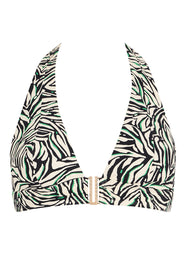 Tropical Splash Wild Stripes Swim Triangle Top