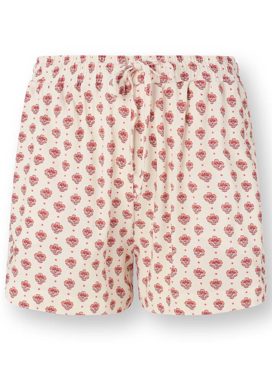 Jaipur Flower White Pink Bob Short