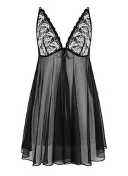 Hidden Treasure Black Babydoll