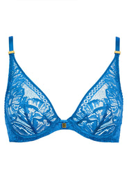 Love Soul Azure Triangle Plunge Bra