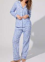 Bloomscape White Long Pajama Set