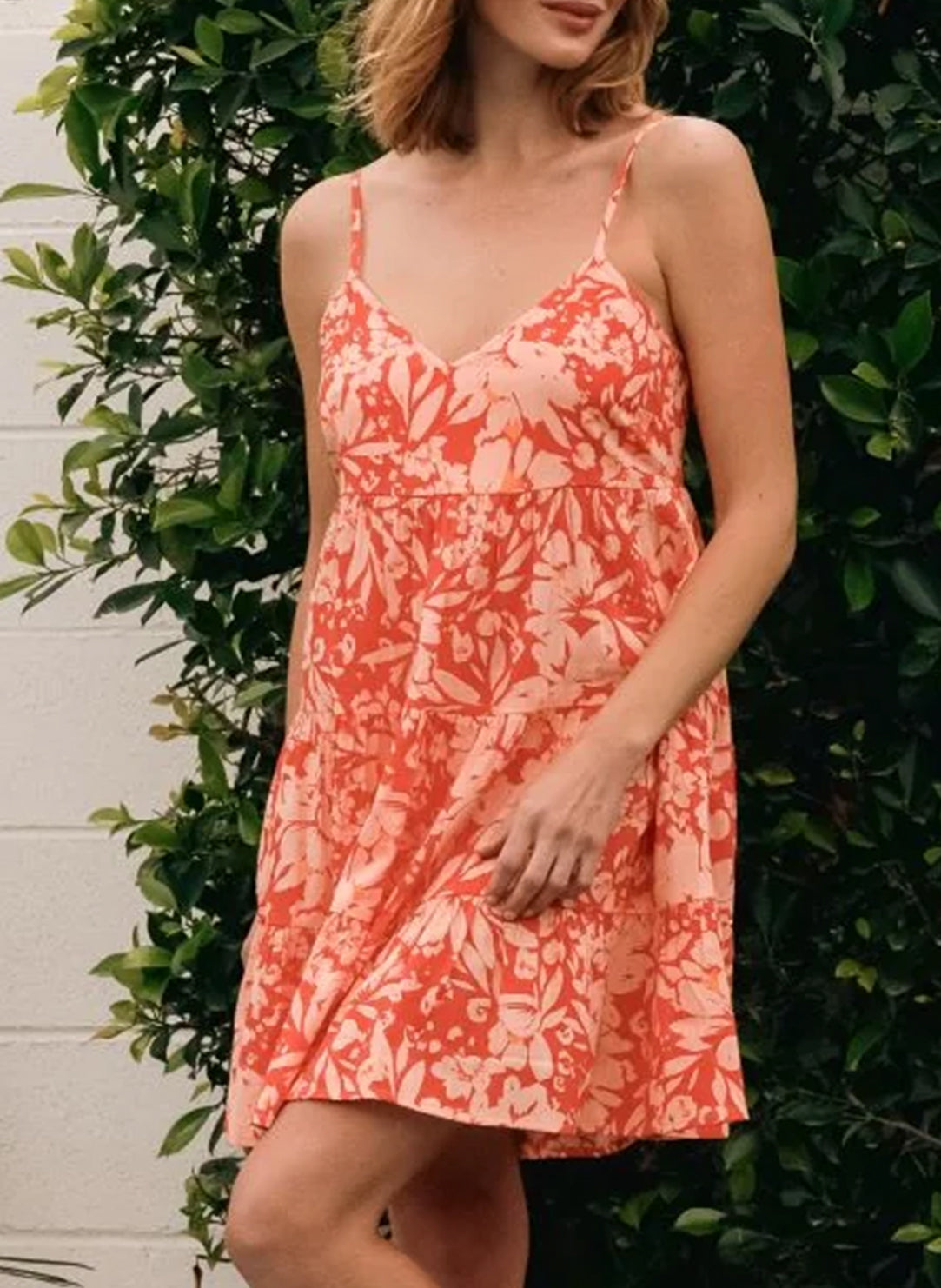Valencia Flower Mini Tiered Dress