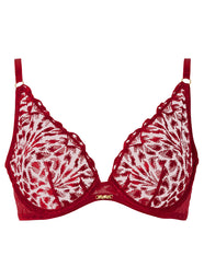Crazy In Love Red Delight Triangle Plunge Bra