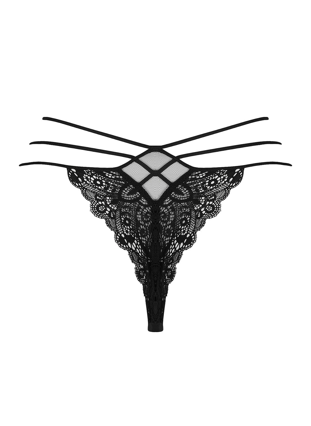 Diva Glamour Black String Thong