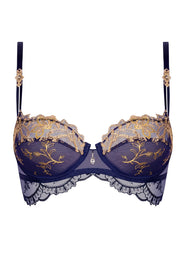 Grand Soir Saphir Marine Enriched Demi Cup Bra