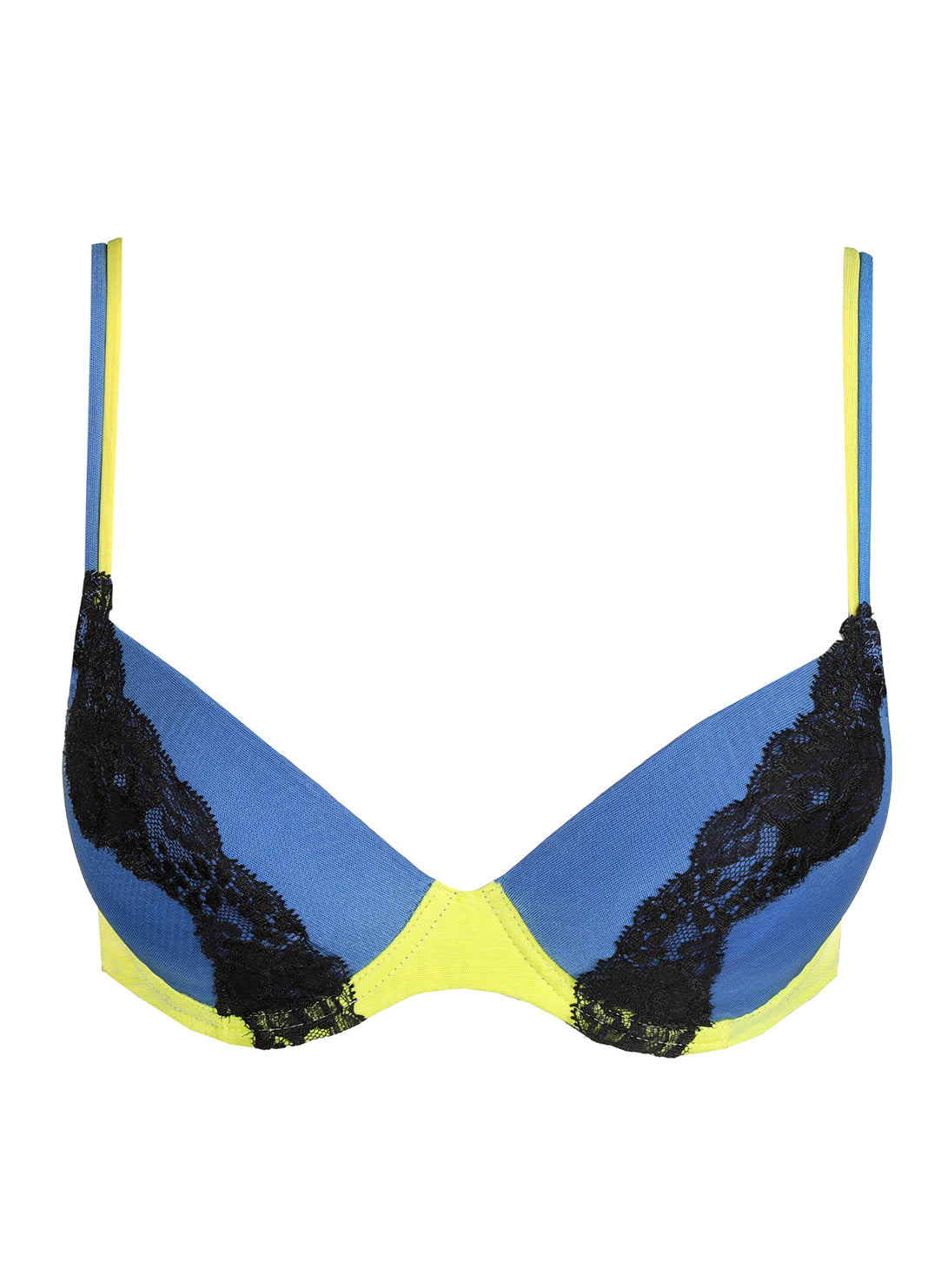 Bremer King Blue Padded Plunge Bra