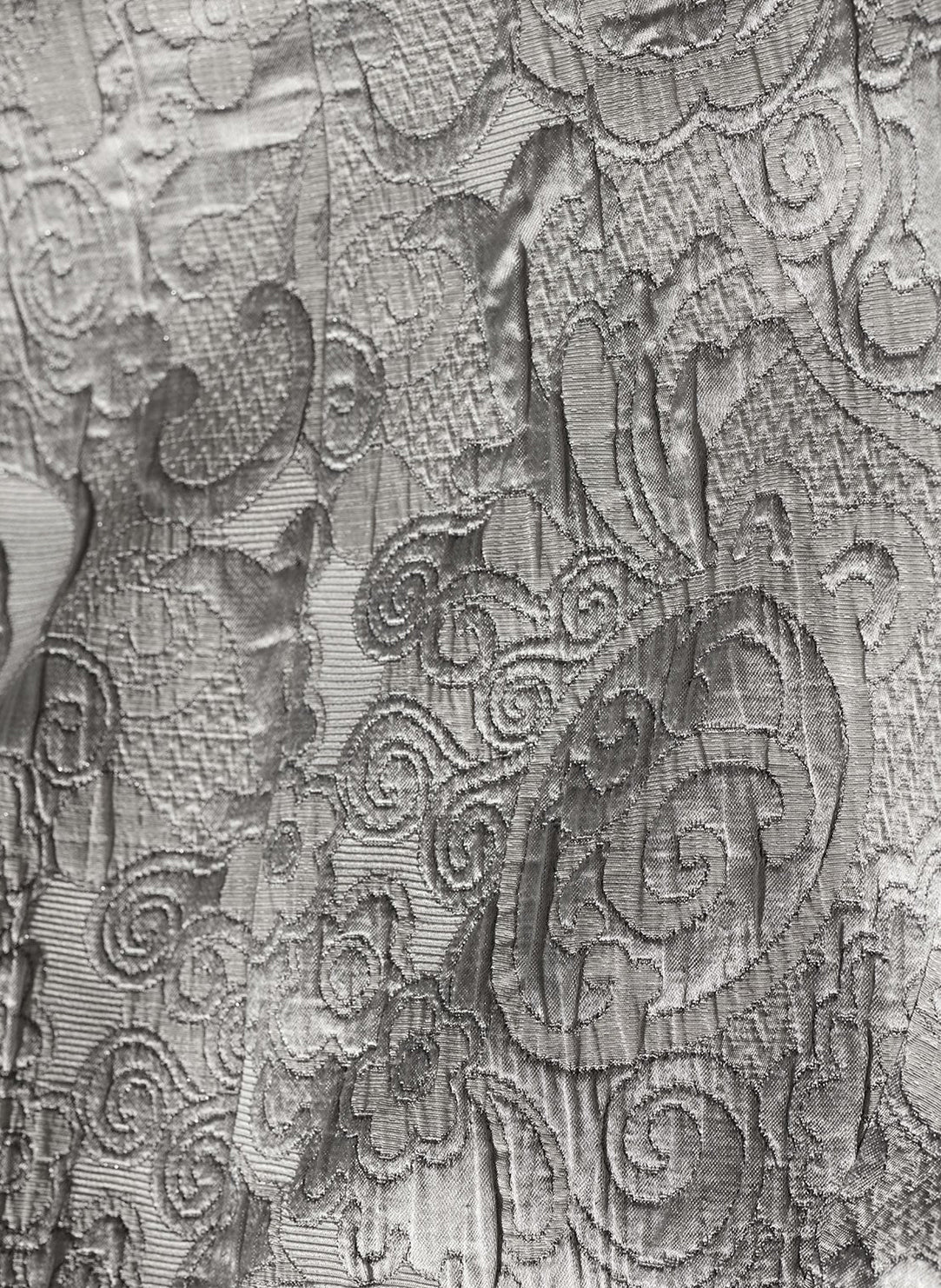 Metallic Swirl Jacquard Pearl Kimono Jacket