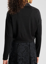 Lightweight Knit Black Bolero