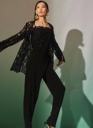 Raffia Lace Black Blazer