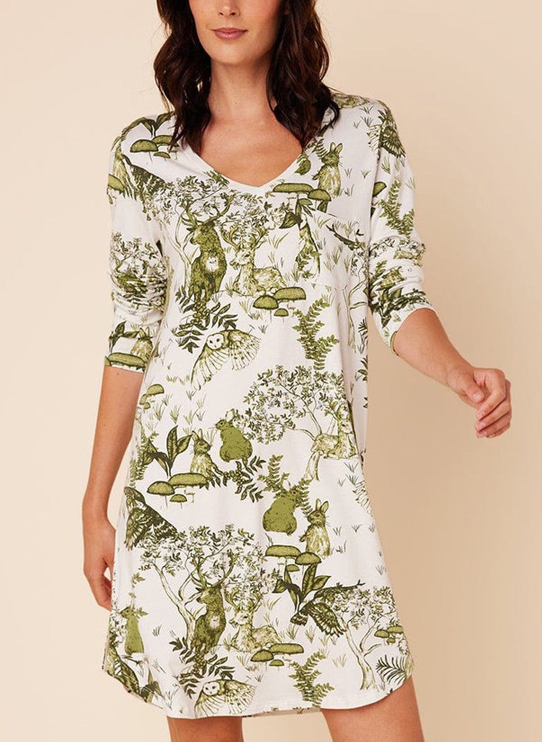 Woodside V-Neck Nightshirt