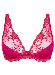 Splendeur Soie Carmin Triangle Bra
