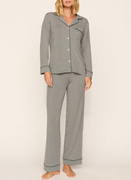 Gisele Printed Cabin Check Pajama Set