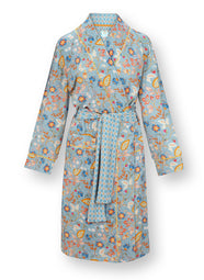 Jameela Blue Nisha Kimono Short Robe