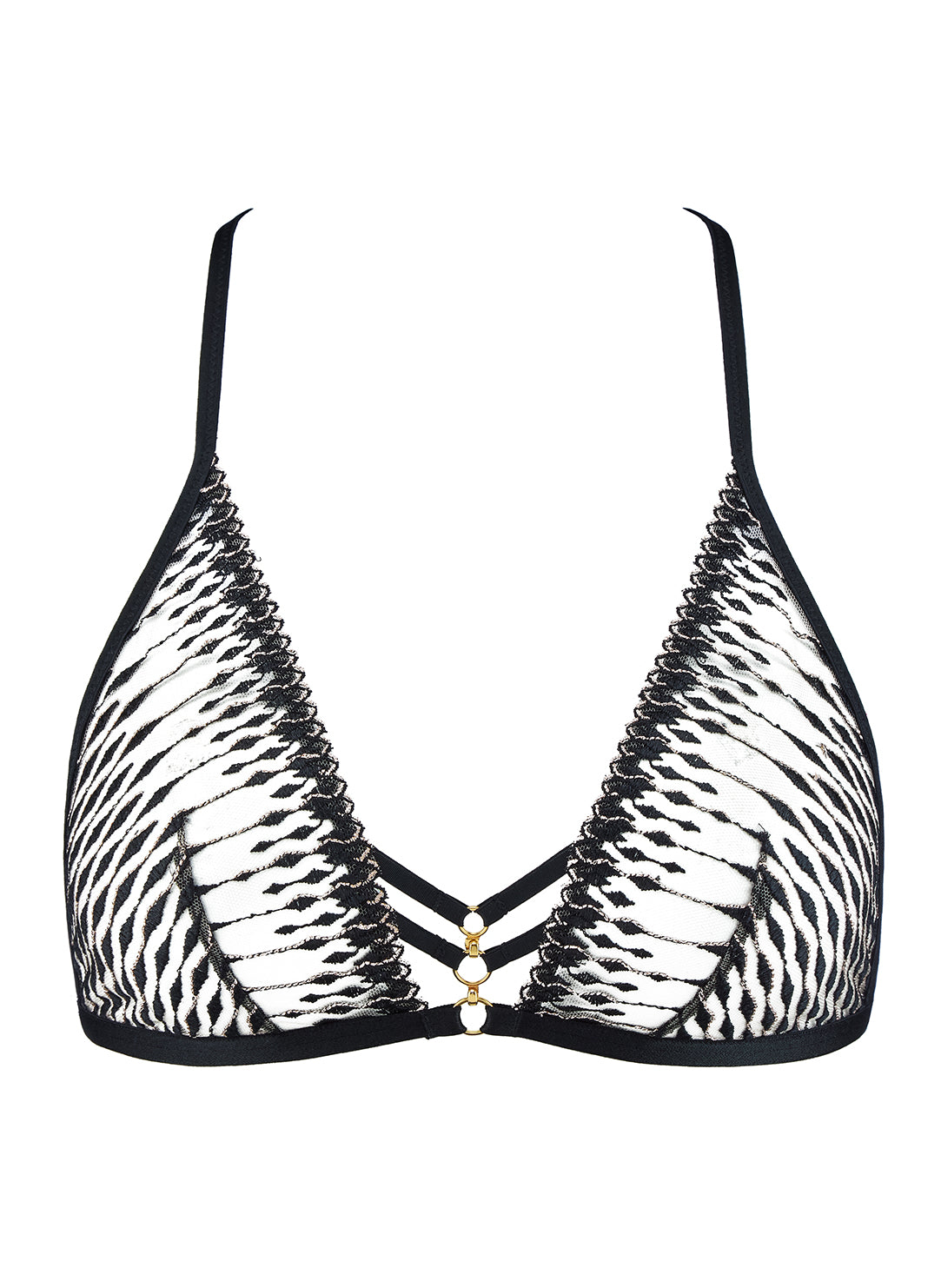 Voodoo Kiss Black Non Wire Triangle Bra