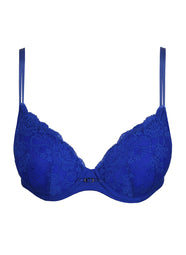 Melipha Blue Print Padded Bra Heartshape