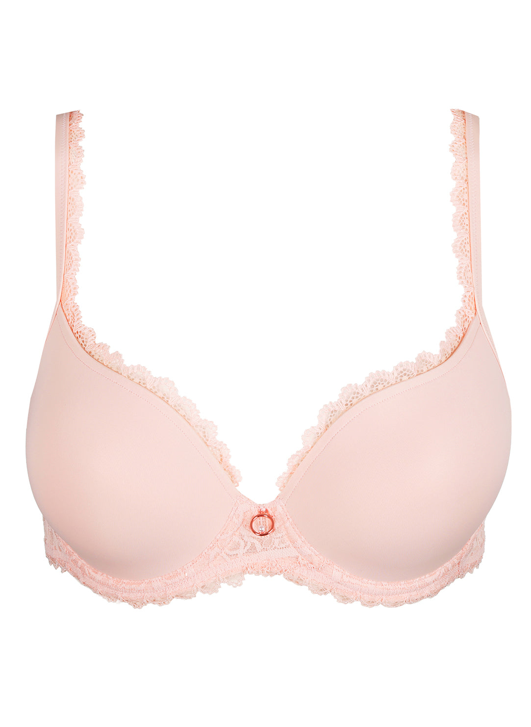 Jadei Glossy Pink Padded Bra Heartshape