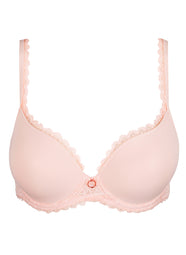 Jadei Glossy Pink Padded Bra Heartshape