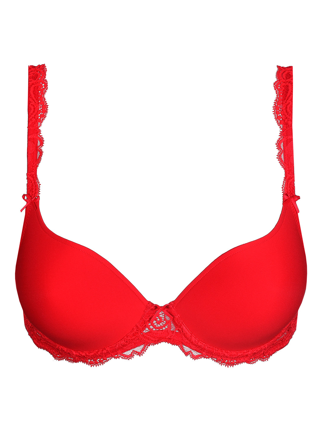 Cyrile True Red Padded Bra Heartshape