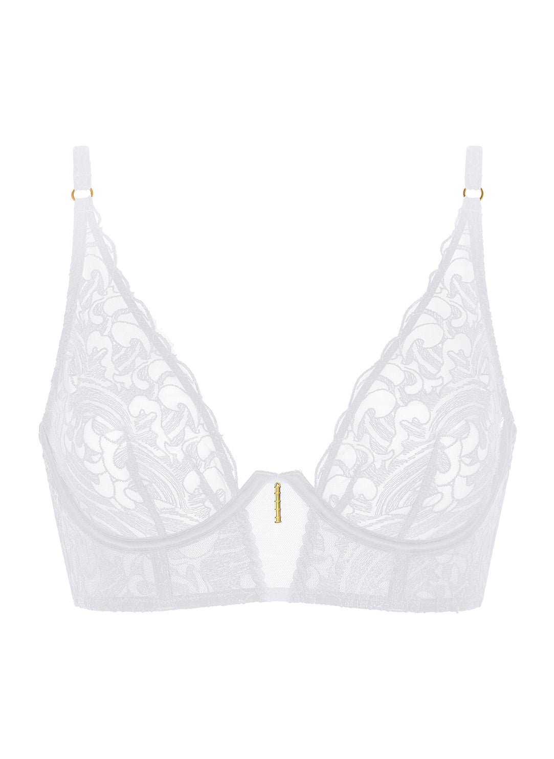 Satin Memories Arctic Blue Bustier Bra